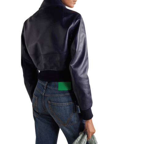 Womens Midnight Blue Textured Jacket