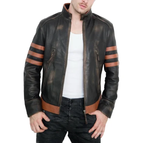 Men Origins Wolverine Leather Jacket