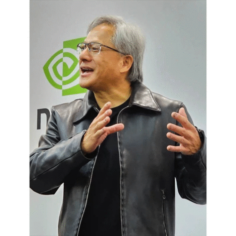 Jensen Huang Leather Jacket