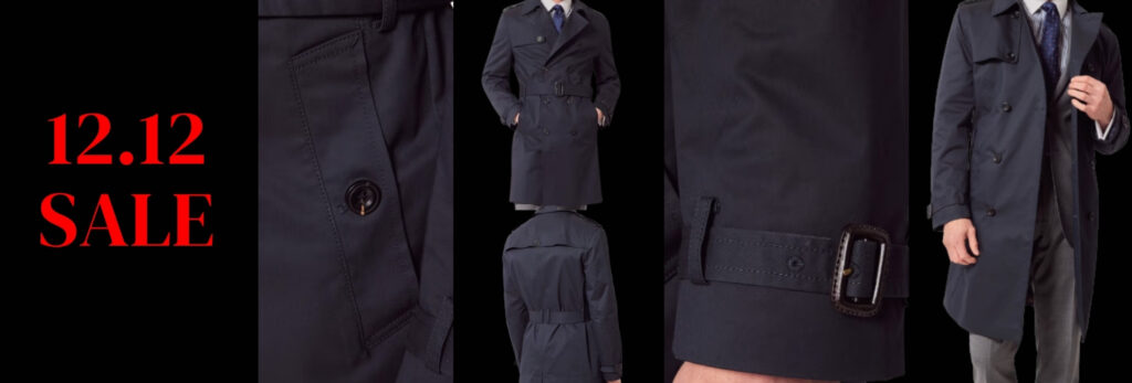 Men’s Navy Trench Coat