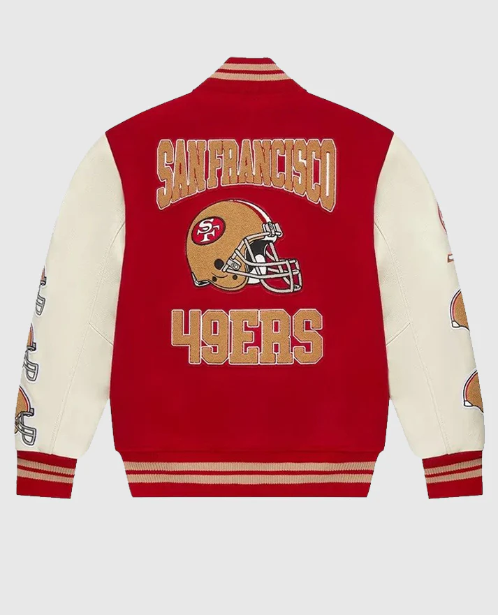 San Francisco 49ers OVO x NFL Red Varsity Jacket